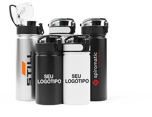 Aqualok Metal - Garrafas metálicas de água com logótipo Aqualok Metal - Garrafas metálicas de água com logótipo