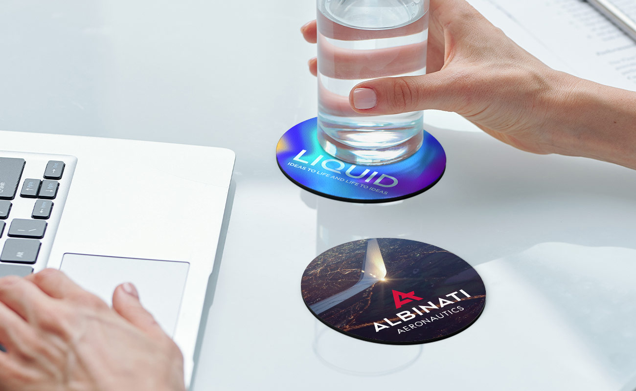 Surf - Bases para copos com logótipo